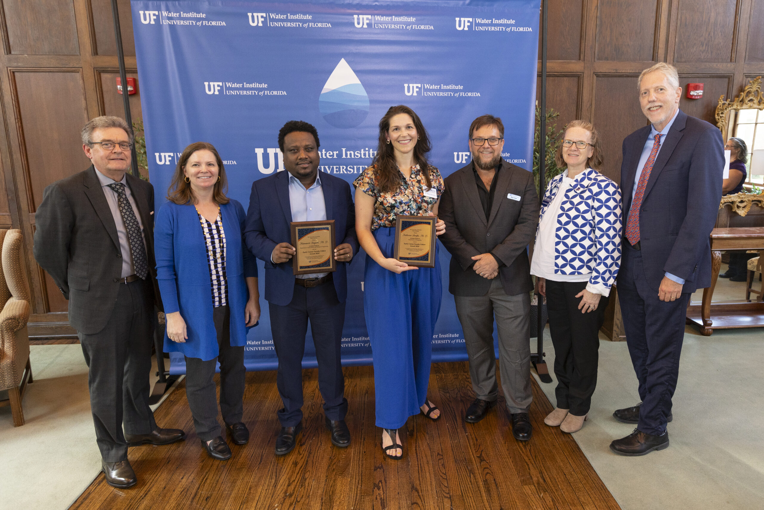 2023 Water Institute awards ceremony on Wednesday, November 15th. Faculty Fellow Dr. Vivek Sharma being presented with award.