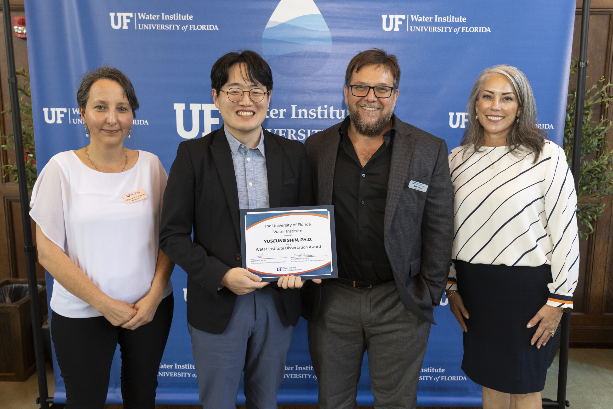 2023 Water Institute awards ceremony on Wednesday, November 15th. Graduate students being presented with their Travel Awards.