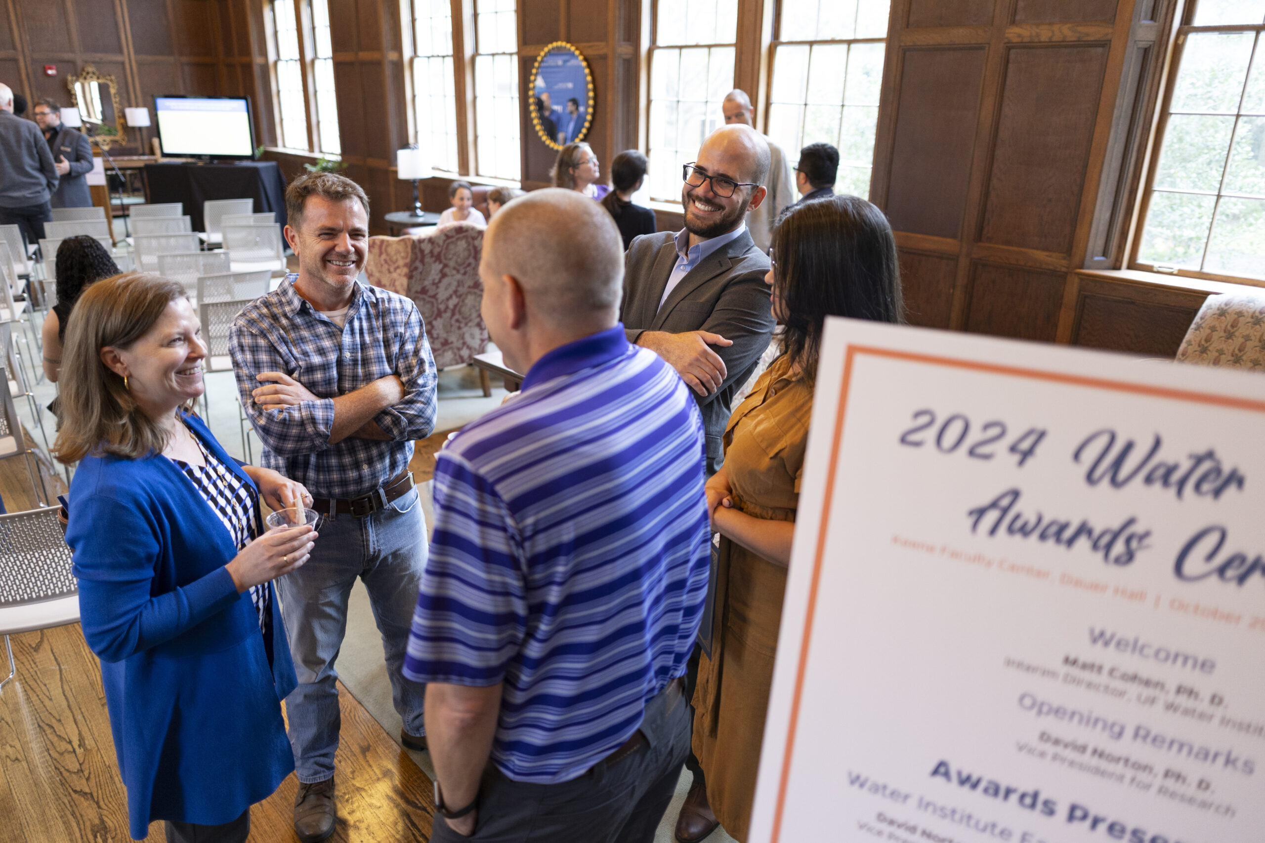 2023 Water Institute awards ceremony on Wednesday, November 15th. Paul Donsky and Gabrielle Quadrado being presented with Water Institute Ambassador recognition