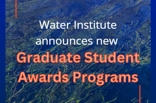 Water Institute announces new Graduate Student Awards Programs