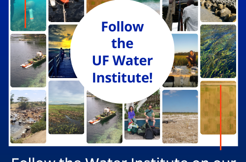 Follow the UF Water Institute! Follow the Water Institute on our new social media pages