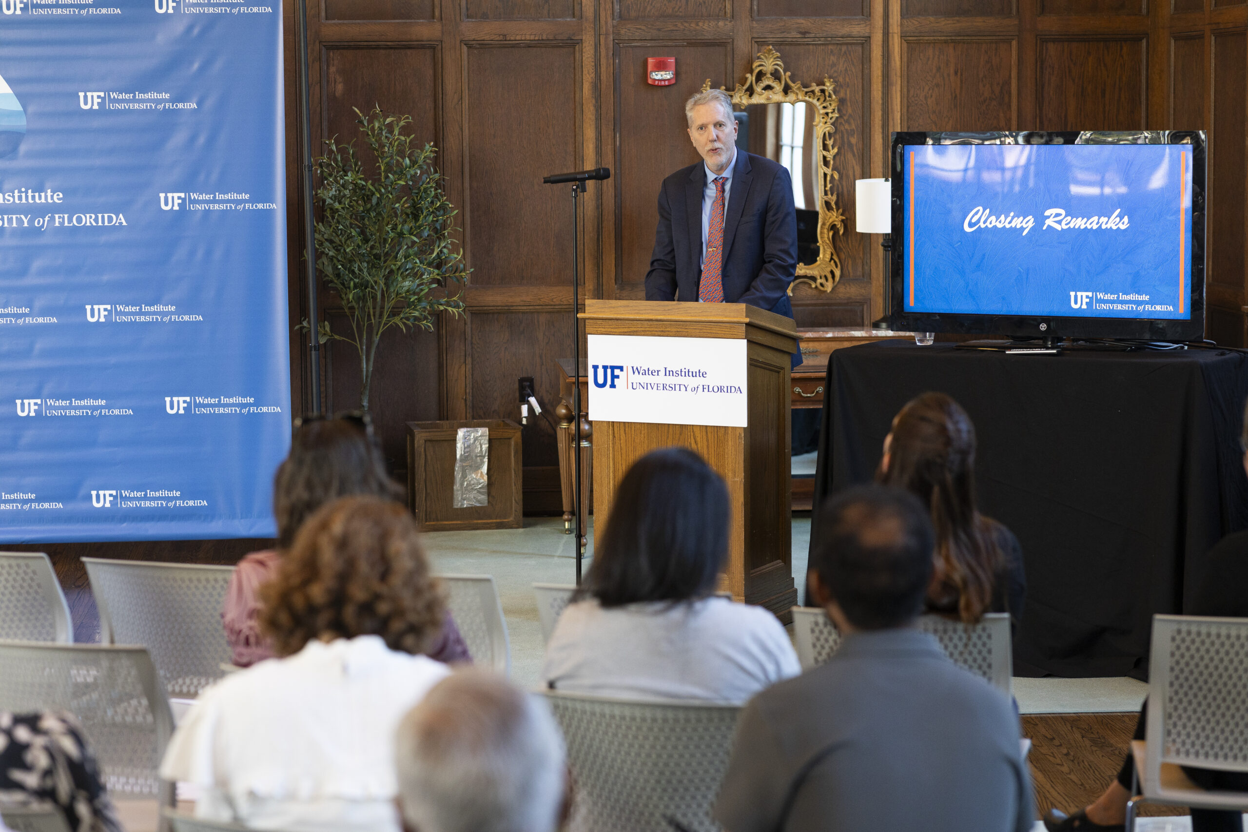 Paul Donsky and Gabrielle Quadrado being presented with Water Institute Ambassador recognition